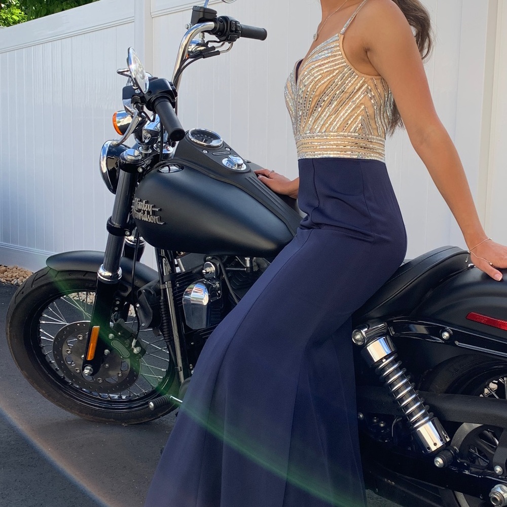 Navy Blue Prom Dress